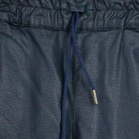 Flogs Size 32 Shely Blue Plaid Pull On Jogger Style Tapered Ankle Cotton Pants - Picture 2 of 7
